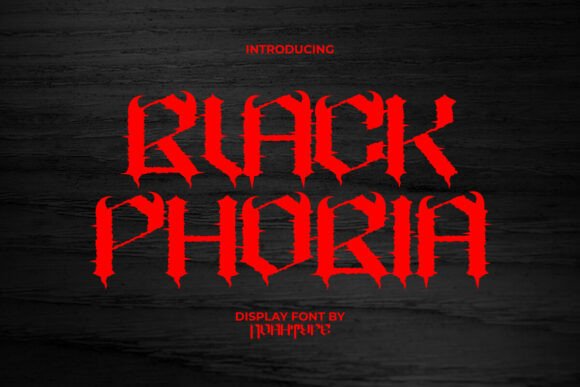 Black Phobia: The Display Font That Commands Fear and Attention