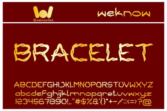 Bracelet: A Fancy Decorative Font for Modern Brands