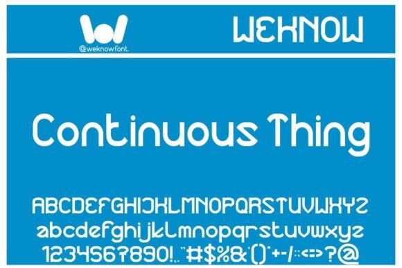 Continuous Thing: A Fresh Take on Friendly Modern Typography