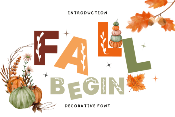 Fall Begin: A Font That Brings Warmth and Character to Your Designs