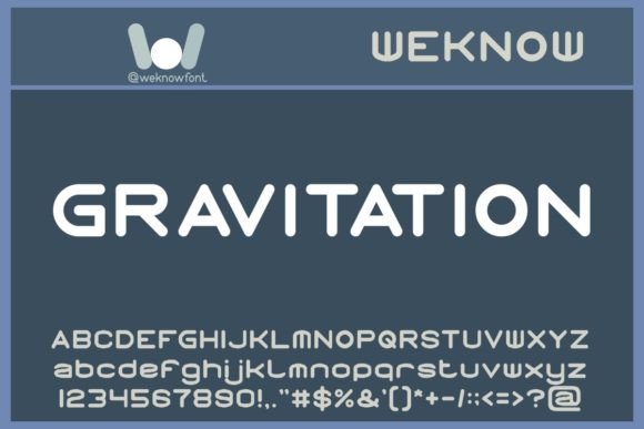 Gravitation: The Clean-Cut Font for Modern Design Projects