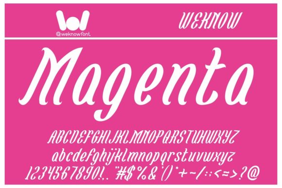 Magenta Flower: A Slab Serif That Commands Attention