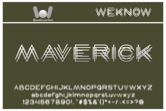 Maverick: A Creative Font for Bold Design Ideas