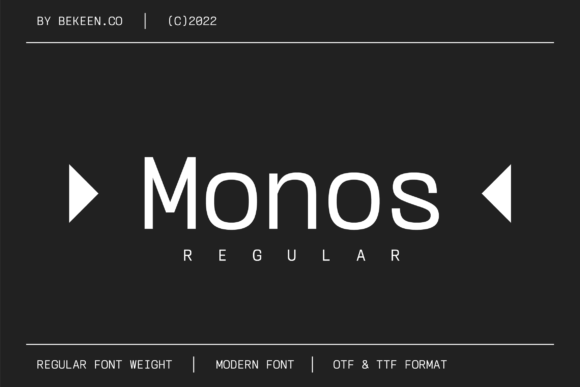 Monos: A Modern Typeface for the Future of Design