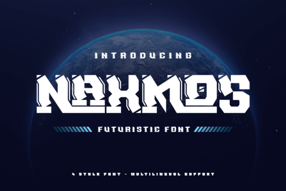 Naxmos: A Typeface for Futuristic and Cyberpunk Design