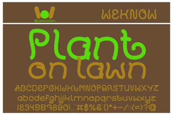 Plant on Lawn: A Handwritten Font for Modern Brands
