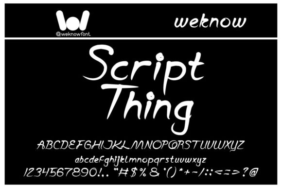Script Thing: A Handwritten Font for Authentic Branding