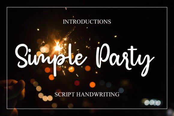 Simple Party: A Script Font for Modern, Elegant Design