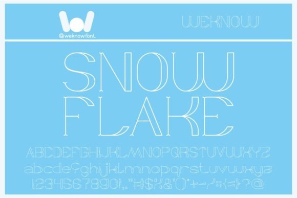 Snow Flake: A Display Font for Bold, Wintry Branding