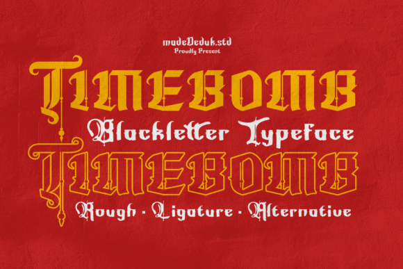 Timebomb: The Modern Blackletter Typeface with Explosive Flair