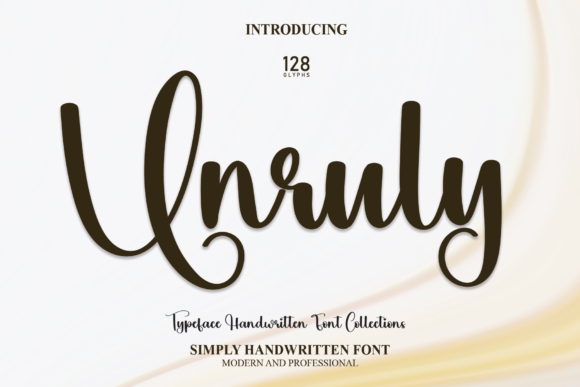 Unruly: A Handwritten Font with Authentic Character