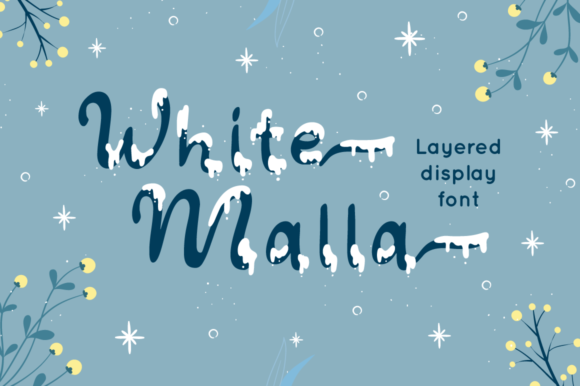 White Malla: Crafting Winter Magic in Every Letter